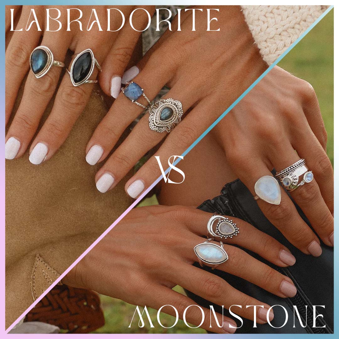 Labradorite and Moonstone