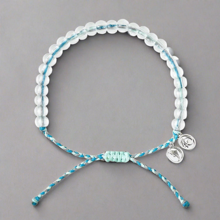 Blue 4Ocean Bracelet - recycled glass beaded bracelet by Australian jewellery brands indie and Harper