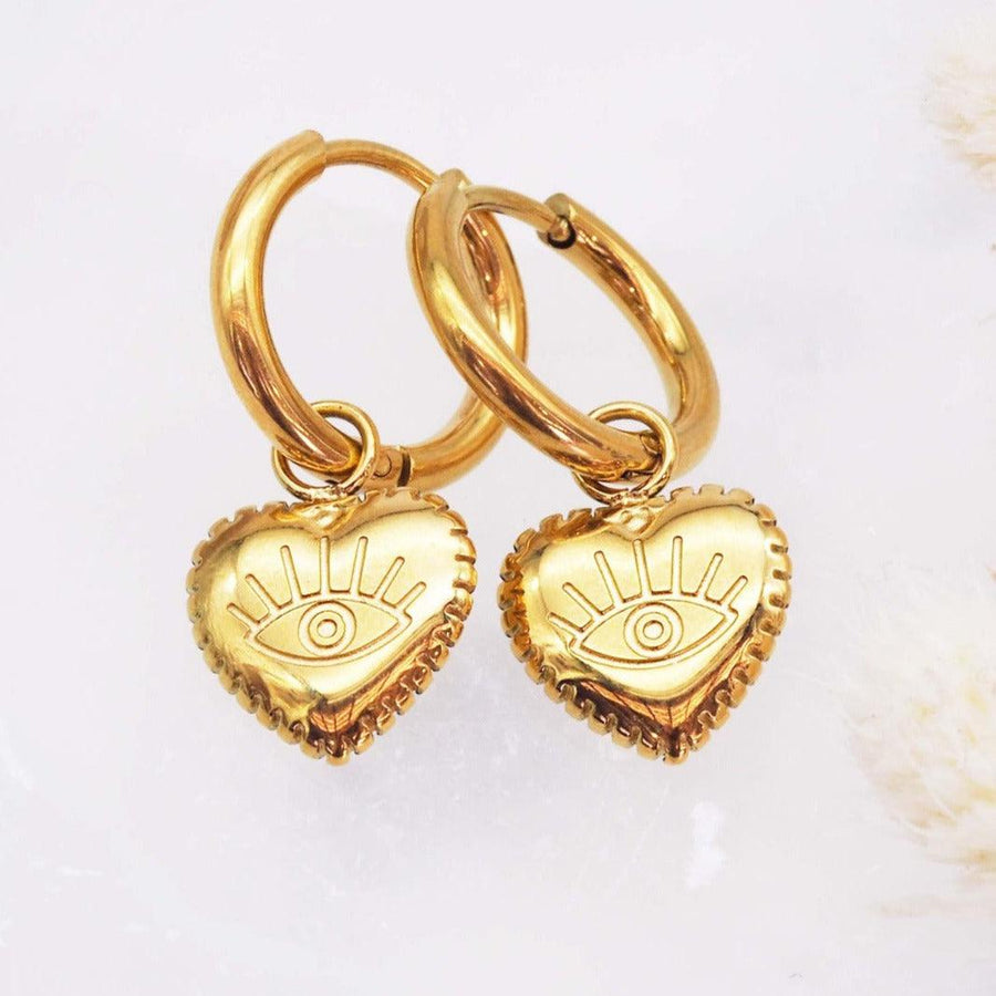 akino dainty Gold Hoop Earrings - gold jewellery by australian jewellery brands indie and harper