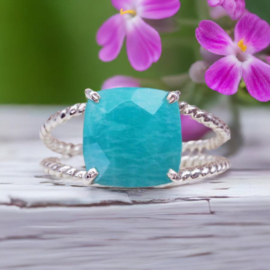 sterling silver apatite ring - womens gemstone jewellery by australian jewellery brands indie and harper