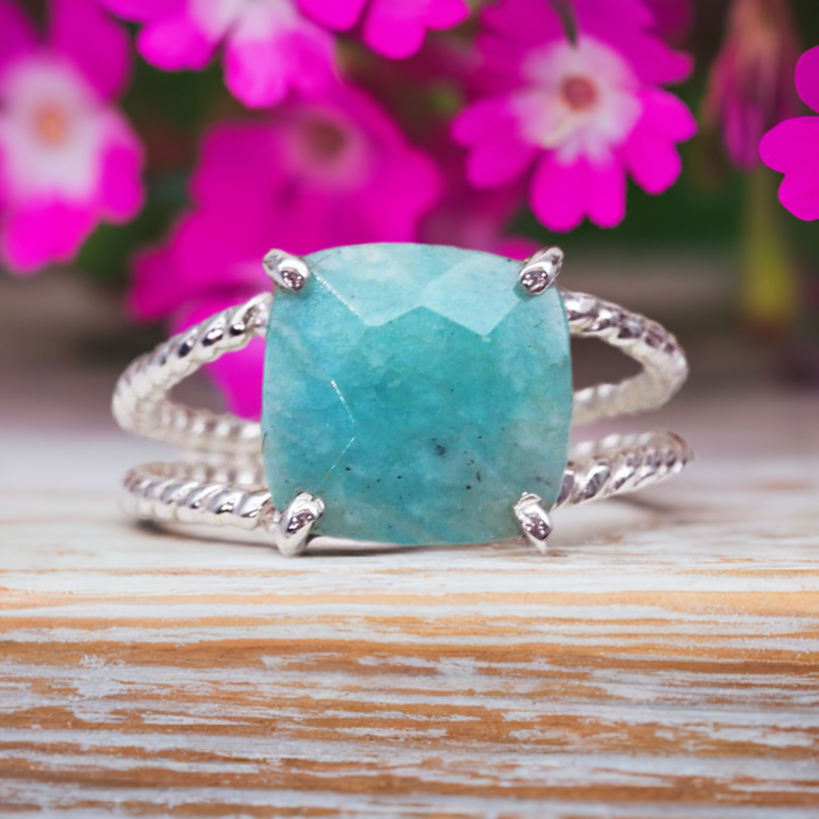 sterling silver apatite ring - womens boho jewellery by australian jewellery brands indie and harper