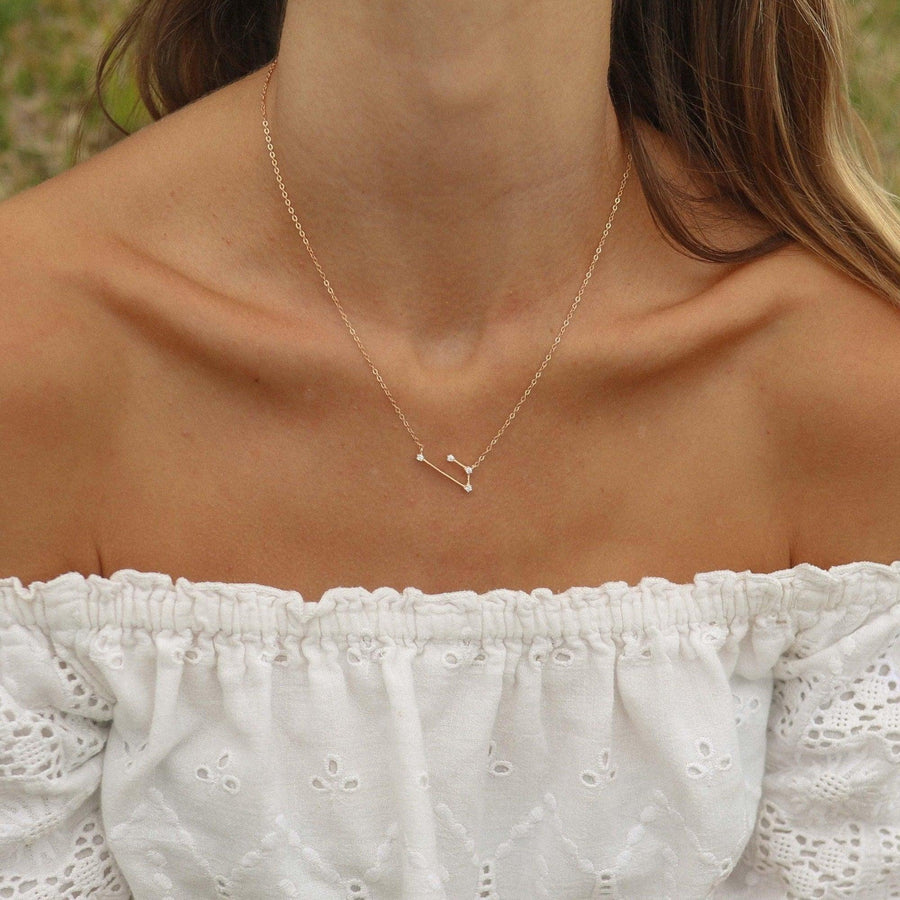 Rose gold Constellation Aries necklace - womens Aries constellation jewellery by Australian jewellery brands online indie and harper