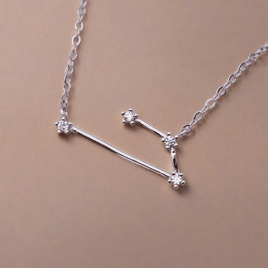 Sterling silver Constellation Aries necklace - womens Aries constellation jewellery by Australian jewellery brands online indie and harper