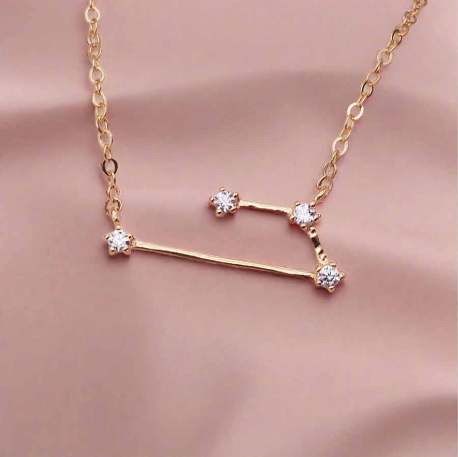 Rose gold Constellation Aries necklace - womens Aries constellation jewellery by Australian jewellery brands online indie and harper