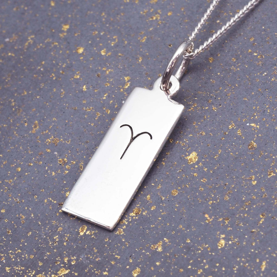 Sterling silver aries necklace - aries zodiac jewellery by australian jewellery brands indie and harper