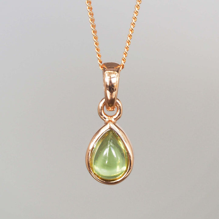 august birthstone peridot necklace - Rose Gold Necklaces by australian jewellery brand indie and harper