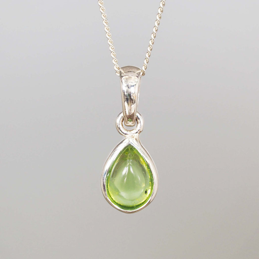 august birthstone peridot necklace - Sterling Silver Necklaces by australian jewellery brand indie and harper