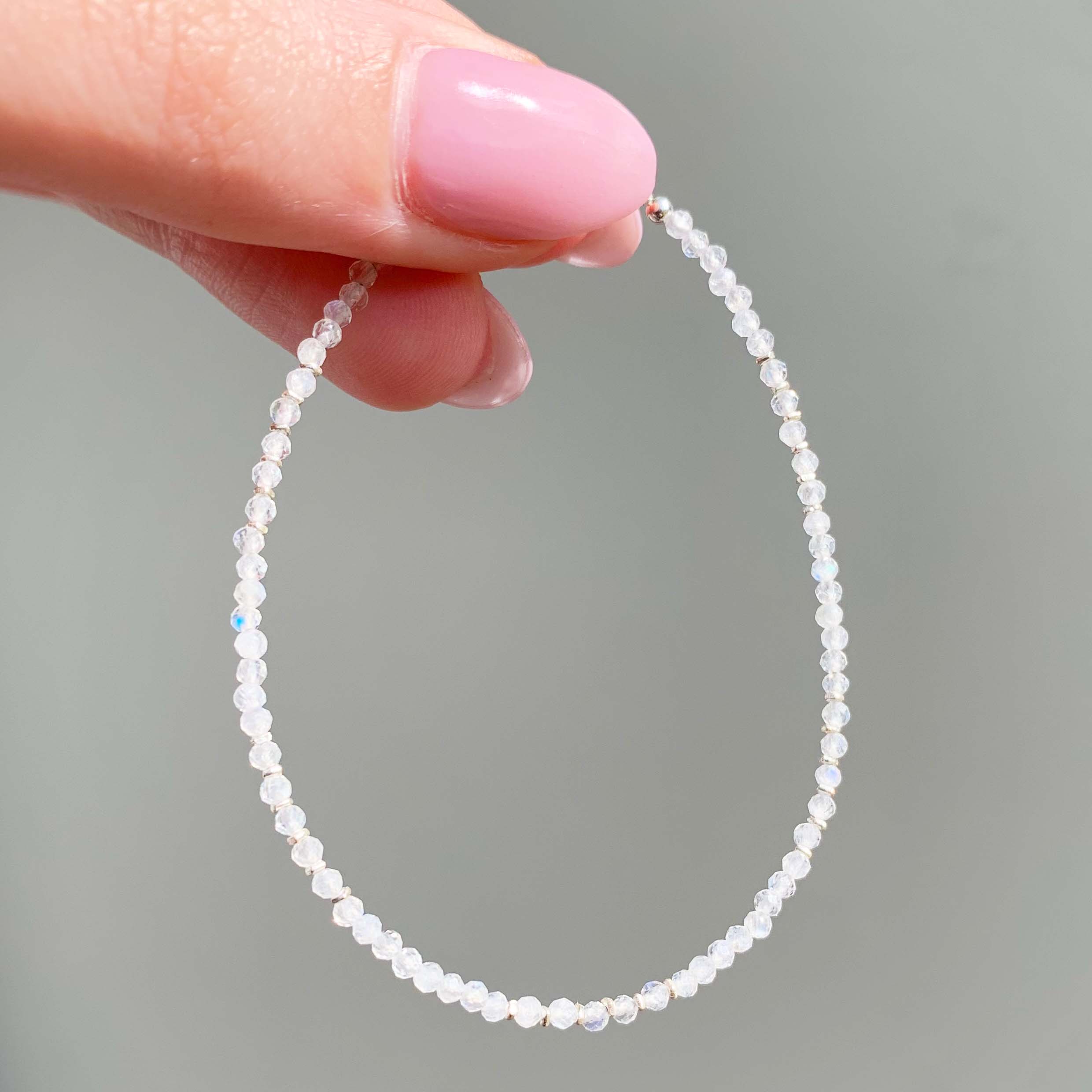 dainty moonstone bracelet - moonstone jewellery by Australian jewellery brands indie and harper