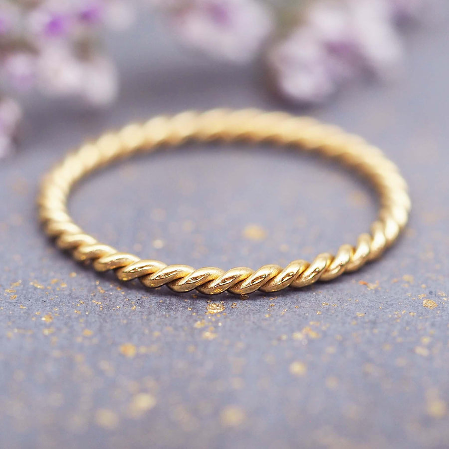 Briar Gold Stacker Rings - womens gold jewellery by Australian jewellery brands indie and harper