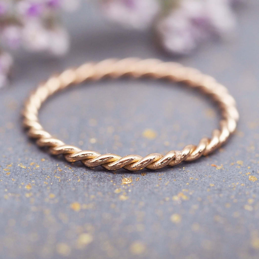 Briar Rose Gold Stacker Rings - rose gold jewellery by Australian jewellery brands indie and harper