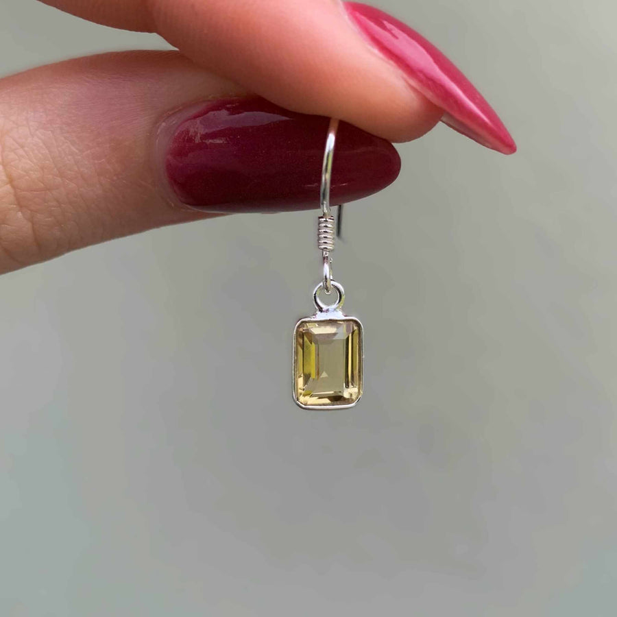 classic citrine earrings - gemstone jewellery by australian jewellery brands indie and harper