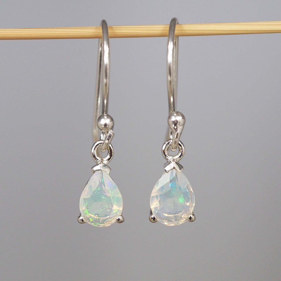 classic opal earrings - dainty opal jewellery by Australian jewellery brands indie and harper