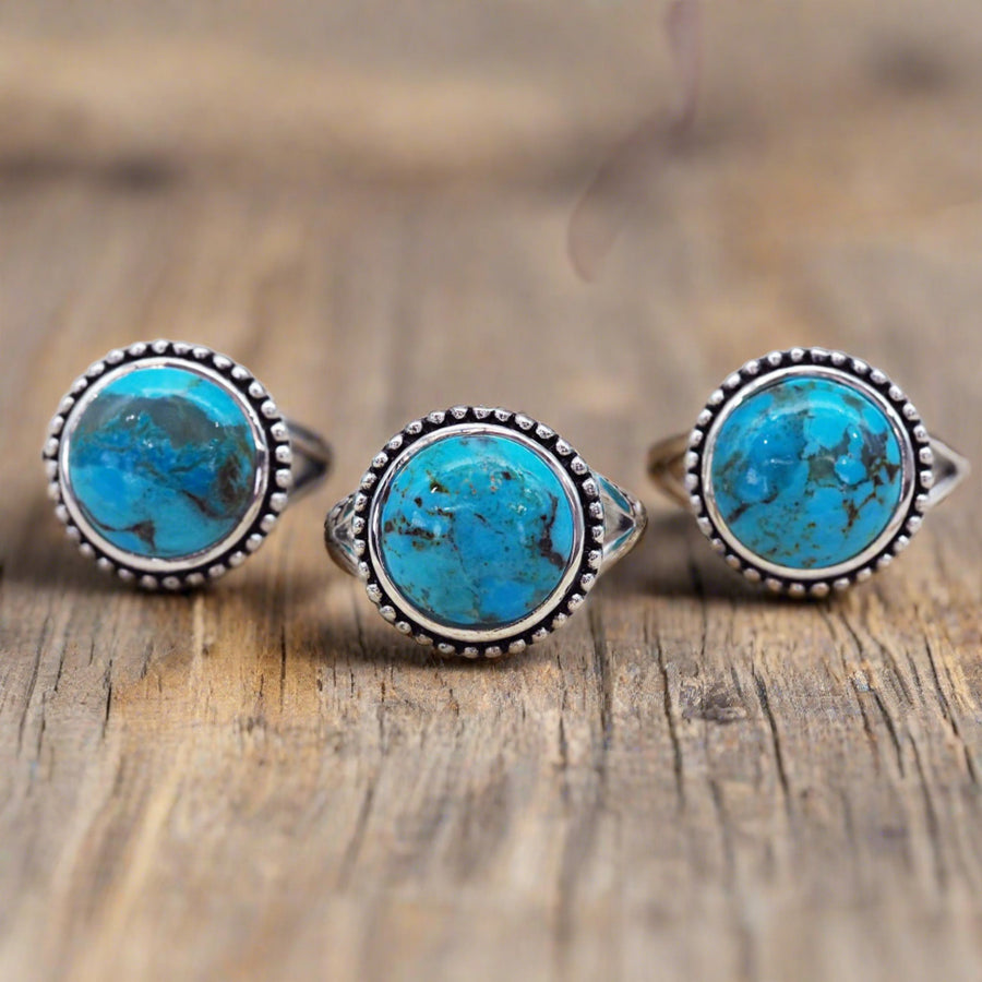 sterling silver turquoise rings - turquoise jewellery by Australian jewellery brands online indie and harper