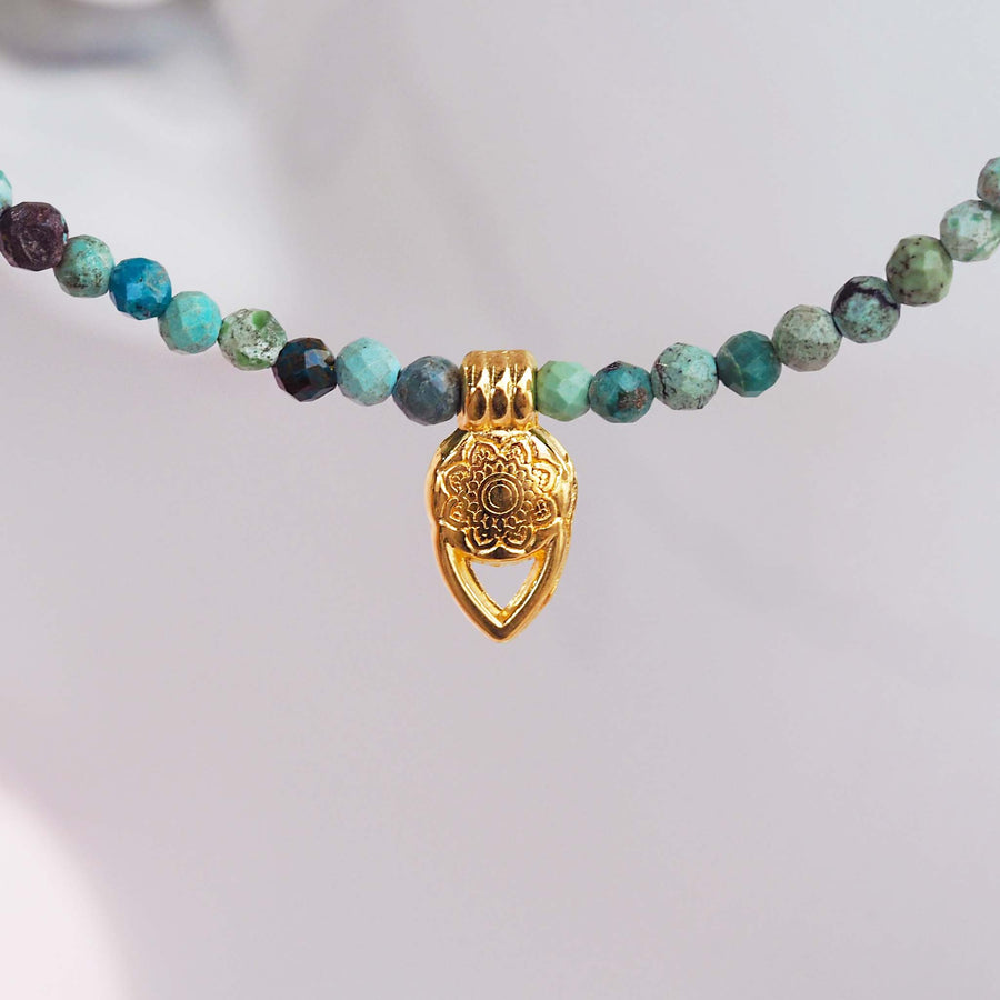 dainty goddess turquoise necklace - beaded necklaces by Australian jewellery brands indie and harper