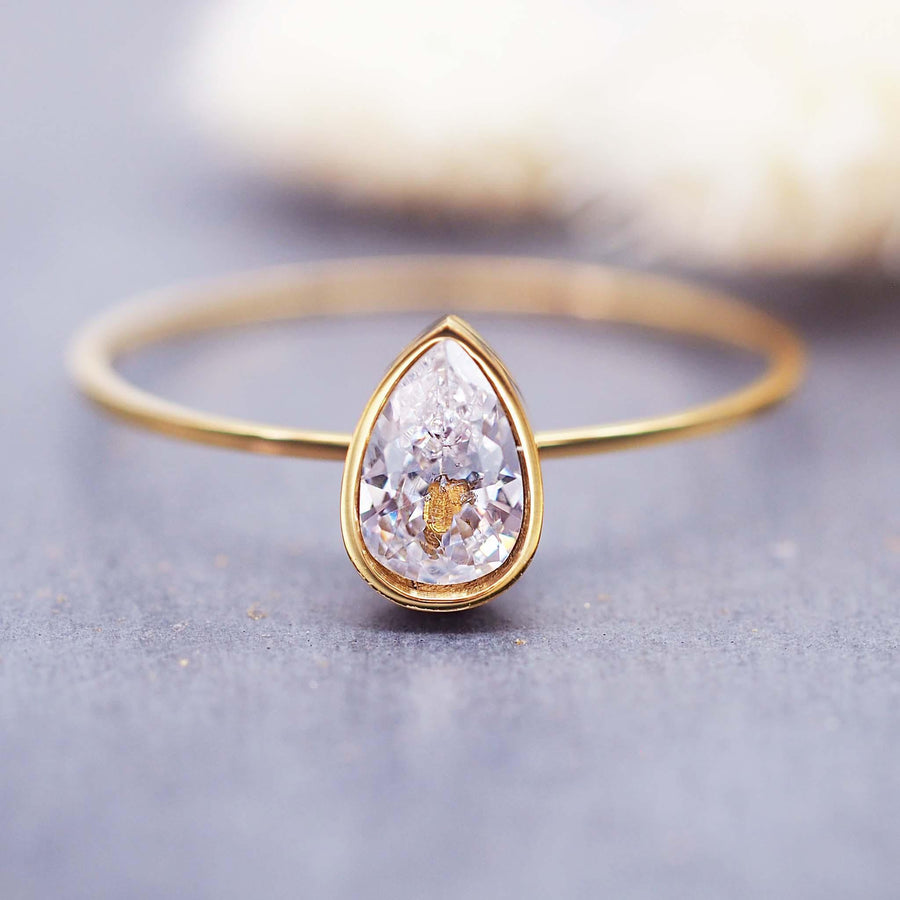 Dainty gold Ring - womens gold jewellery by waterproof jewellery brand indie and harper