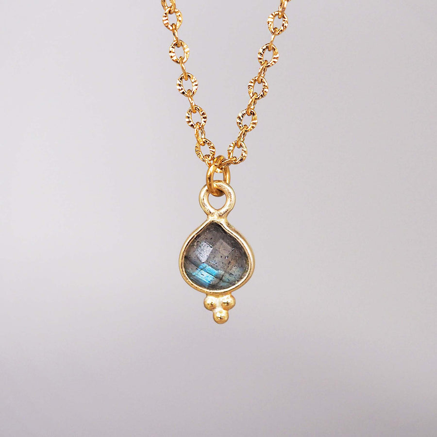 Gold labradorite necklace - women’s boho jewellery - Australian jewellery brand