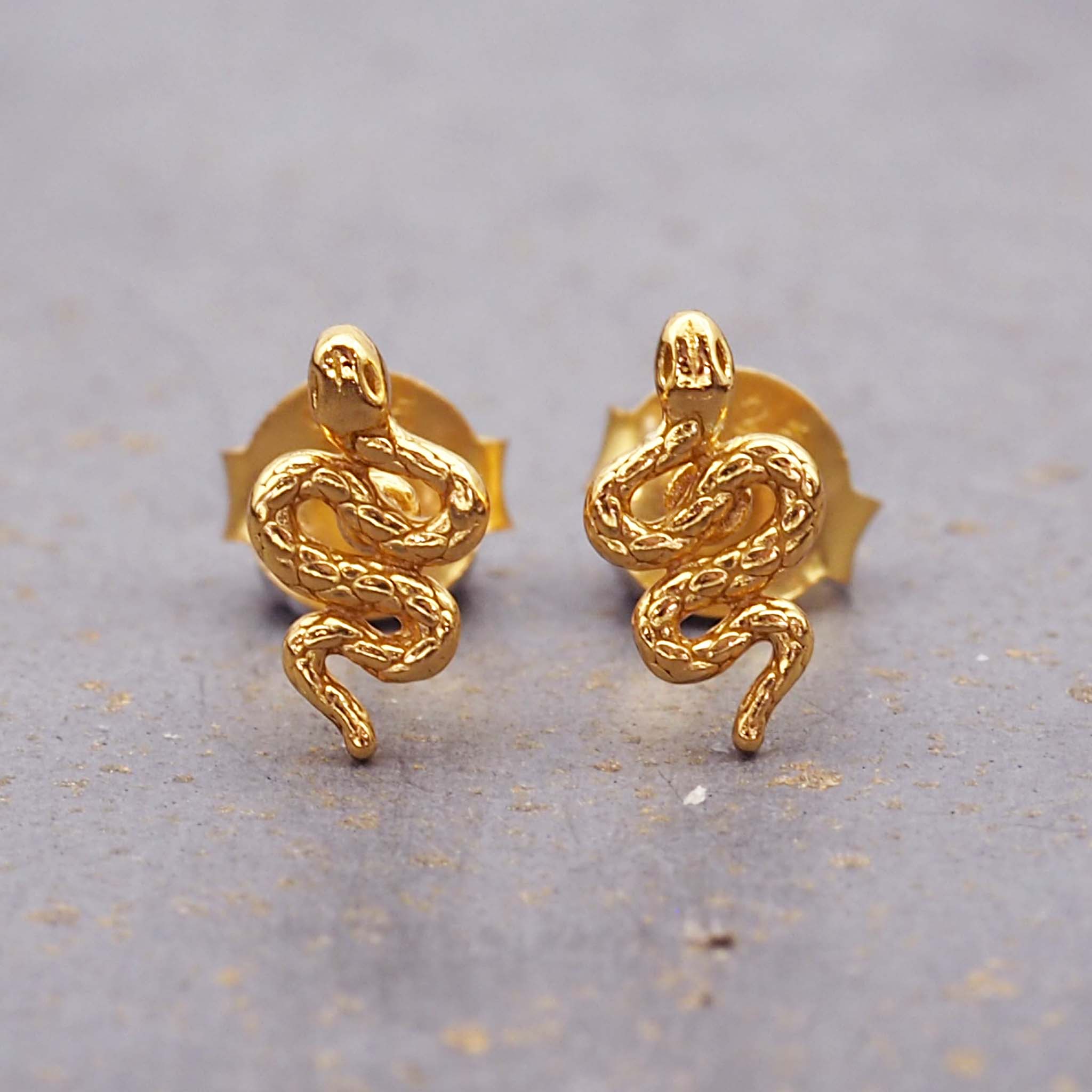 Dainty Serpent Earrings