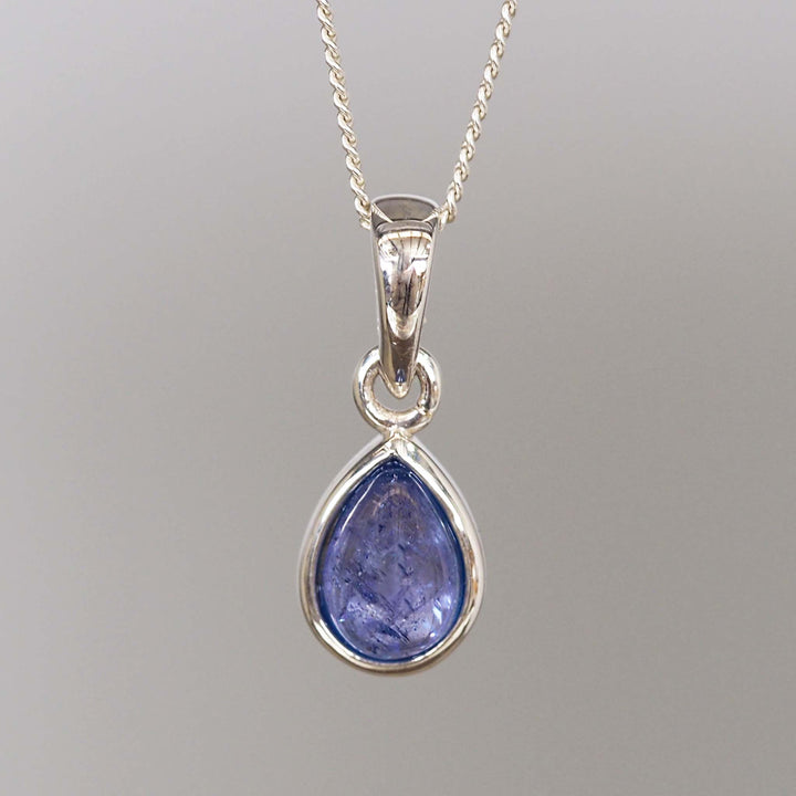 december birthstone necklace - sterling silver tanzanite necklace  - December birthstone jewellery by women’s jewelry online brand indie and Harper