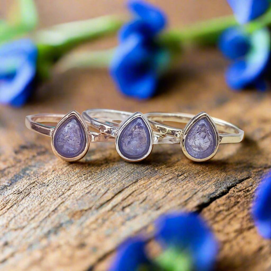 december birthstone tanzanite rings - womens jewellery by australian jewellery brand indie and harper