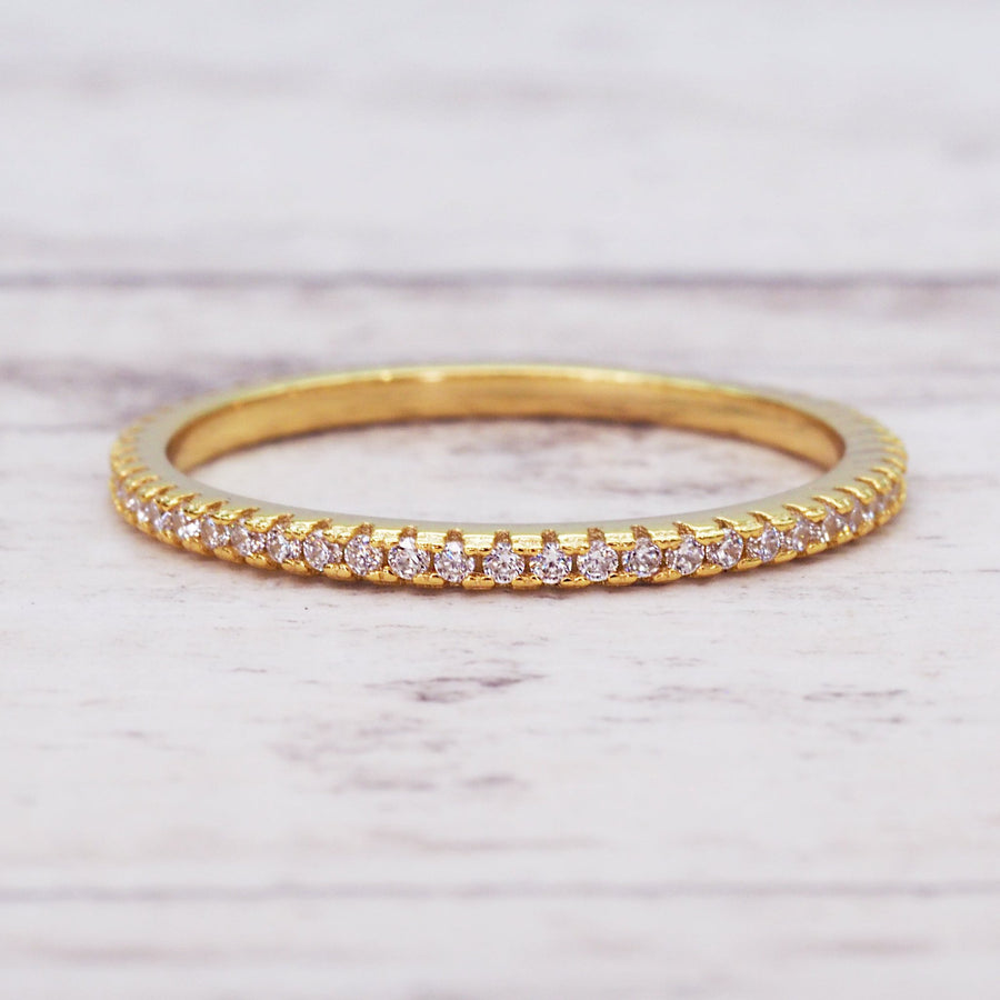 Eternity gold ring - gold promise rings and gold jewellery by Australian jewellery brands online indie and harper 