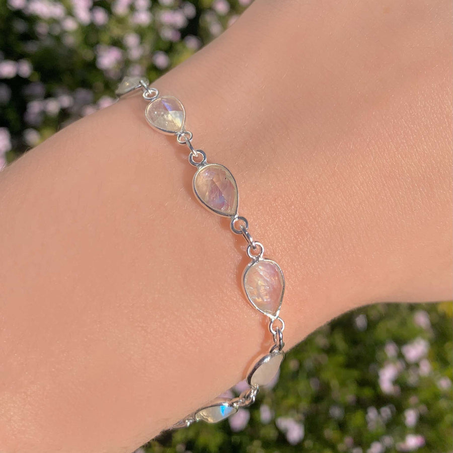 eternity moonstone bracelet - womens moonstone jewellery by Australian jewellery brands indie and harper