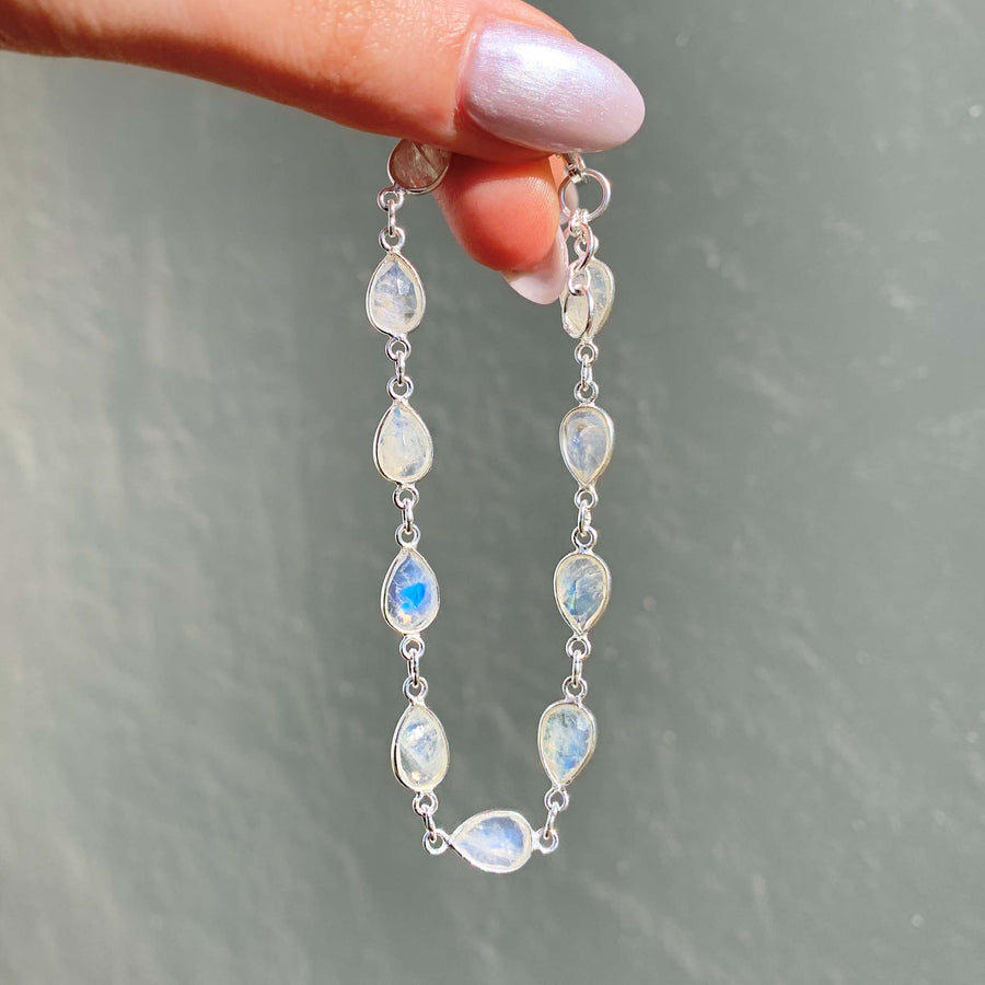 eternity moonstone bracelet - womens moonstone jewellery by Australian jewellery brands indie and harper