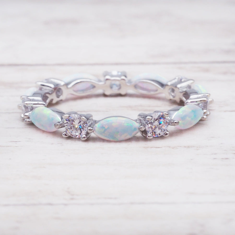 everlasting opal ring - womens opal jewellery australia - australian jewellery online