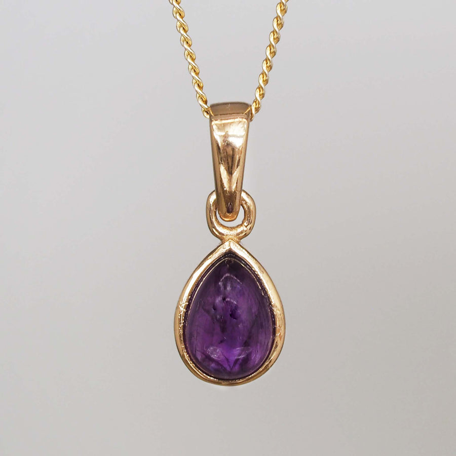 february birthstone gold amethyst necklace by australian jewellery brands online indie and Harper 