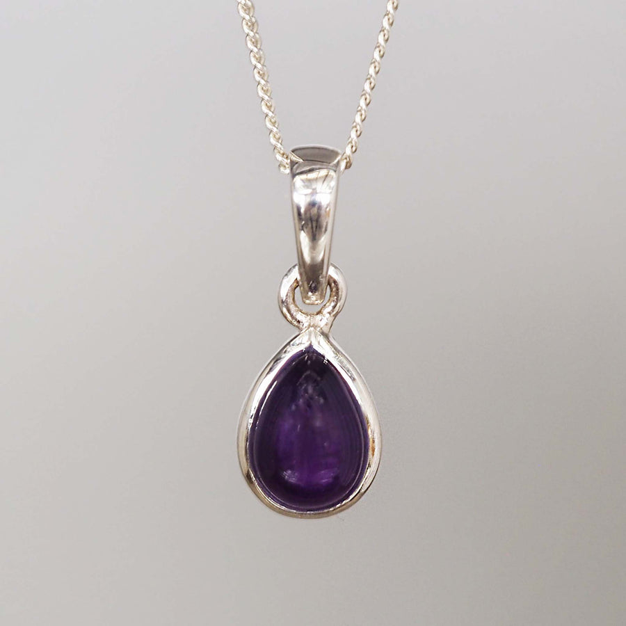 february birthstone Sterling silver amethyst necklace by australian jewellery brands online indie and Harper 