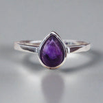 february birthstone sterling silver amethyst ring - womens jewellery by Australian jewellery brands indie and Harper