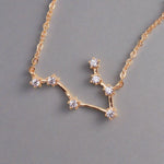 Rose gold Constellation Gemini necklace - womens Gemini constellation jewellery by Australian jewellery brands online indie and harper