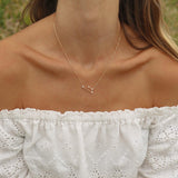 Rose gold Constellation Gemini necklace - womens Gemini constellation jewellery by Australian jewellery brands online indie and harper