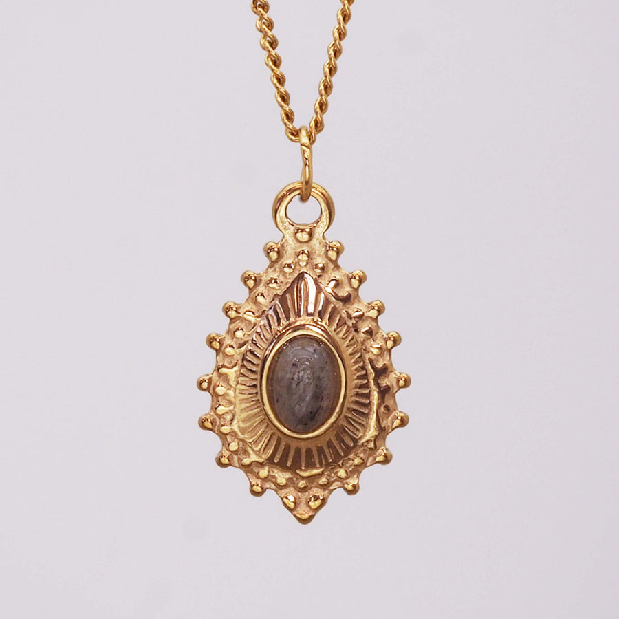 gemstone gold necklace - gold jewellery by australian jewellery brands online indie and harper