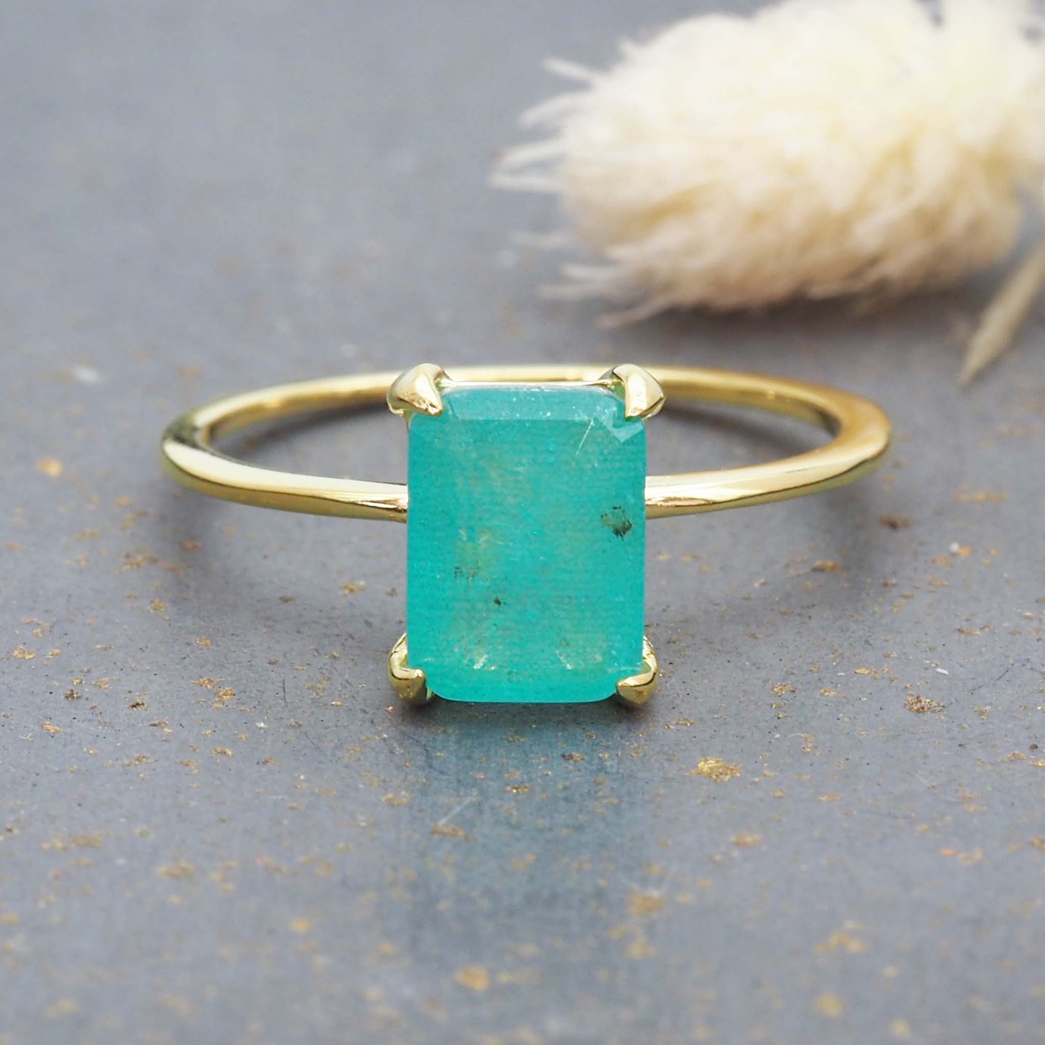 gold tourmaline ring - womens gemstone jewellery by Australian jewellery brands indie and Harper online 