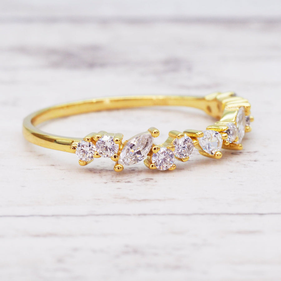 Dainty gold ring - gold promise rings and gold jewellery by Australian jewellery brands online indie and harper 