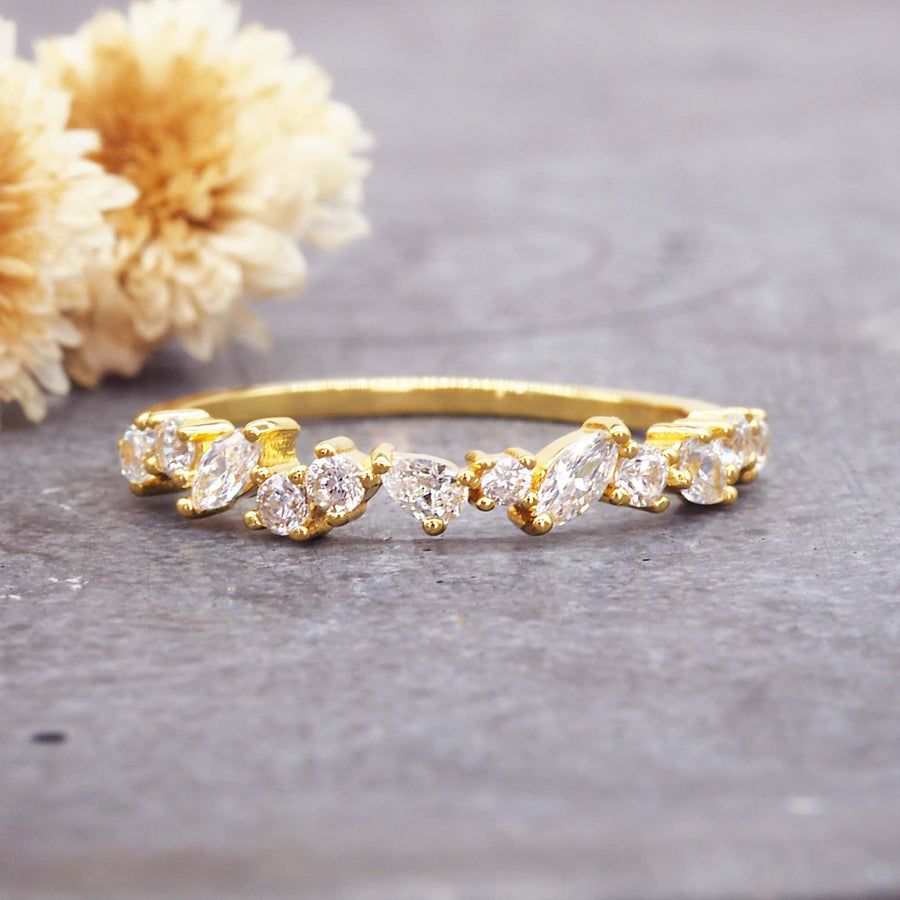 Dainty gold ring - gold promise rings and gold jewellery by Australian jewellery brands online indie and harper 