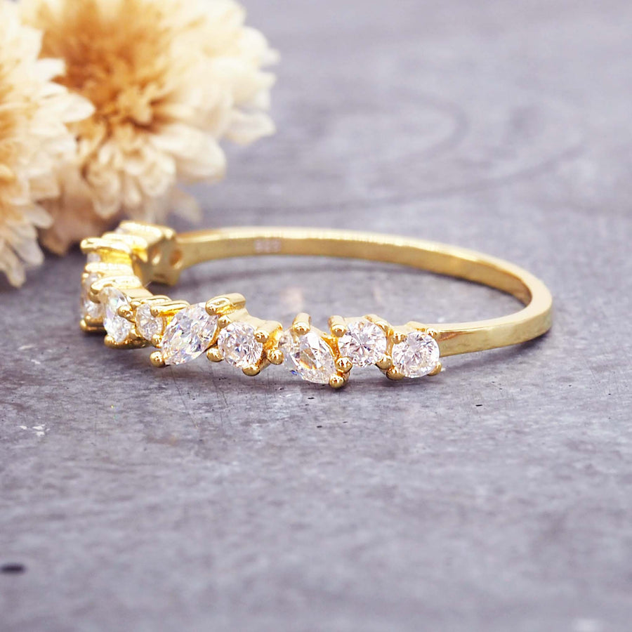 Dainty gold ring - gold promise rings and gold jewellery by Australian jewellery brands online indie and harper 