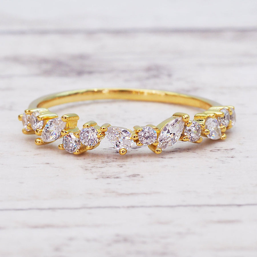 Dainty gold ring - gold promise rings and gold jewellery by Australian jewellery brands online indie and harper 