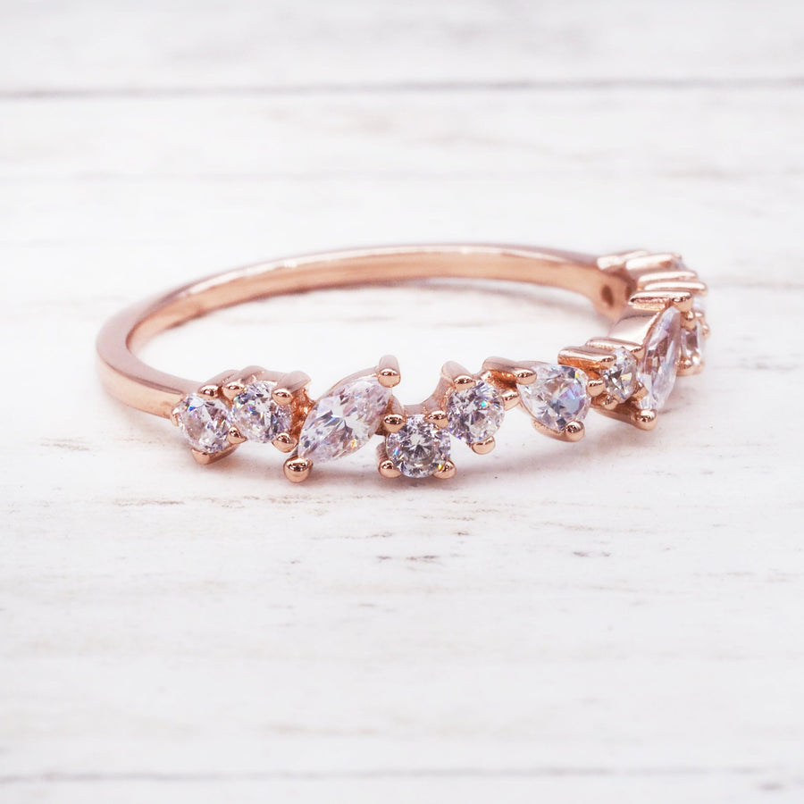 Infinity rose gold ring - womens rose gold jewellery by Australian jewellery brands online indie and harper 