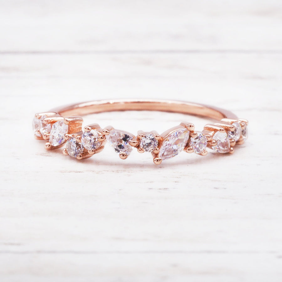 Infinity rose gold ring - womens rose gold jewellery by Australian jewellery brands online indie and harper 