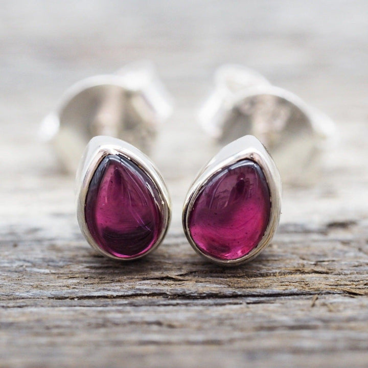 January Birthstone silver garnet earrings - january birthstone jewellery by Australian jewellery brands indie and harper 