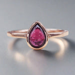 january birthstone rose gold garnet ring - january birthstone jewellery by Australian jewellery brands indie and harper