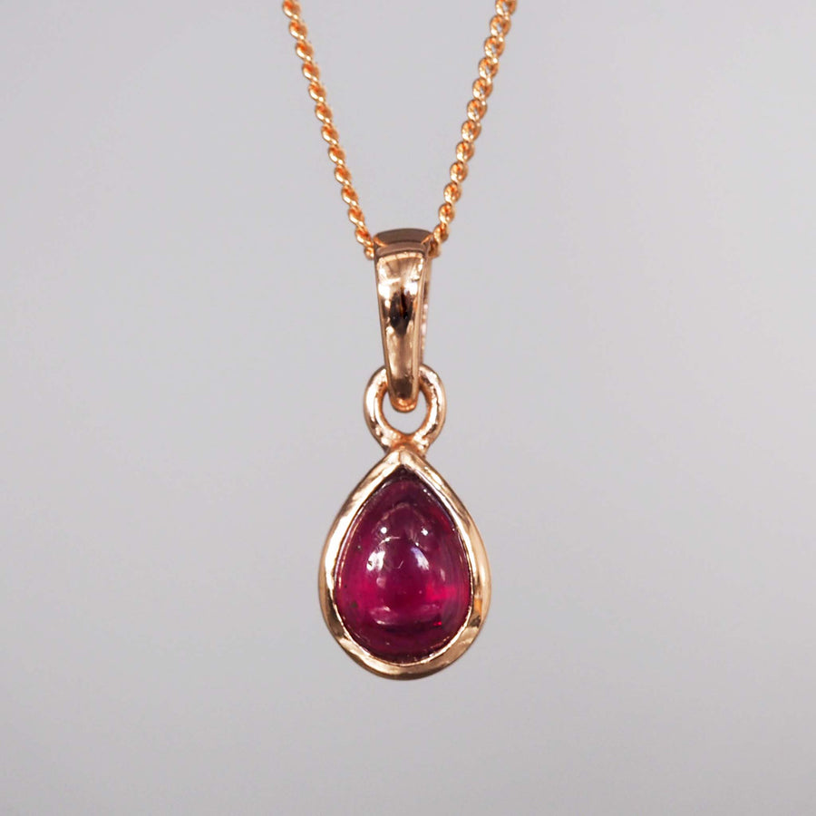 July birthstone ruby necklace - Rose Gold Necklace by Australian jewellery brand indie and harper 