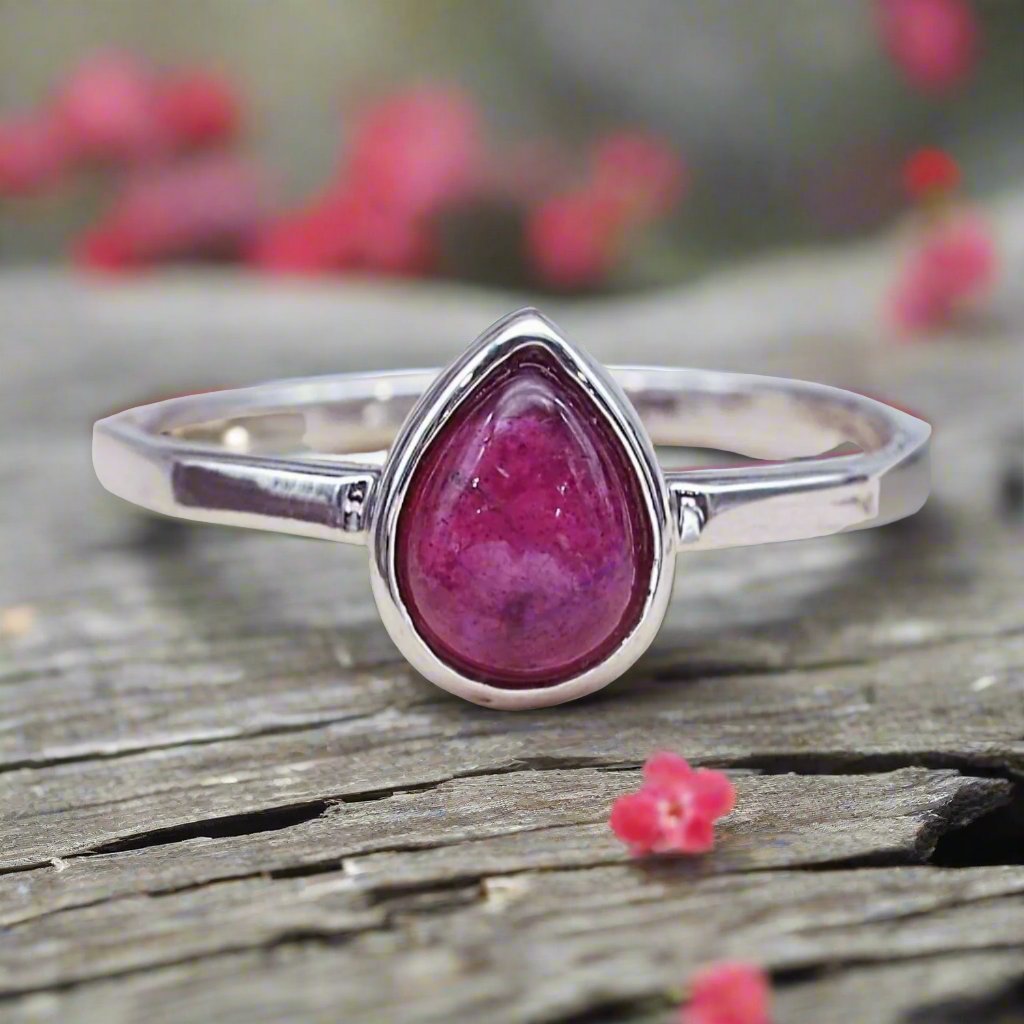 July birthstone ruby ring - womens jewellery by australian jewellery brand indie and harper