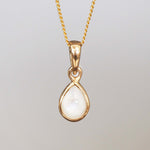 gold june birthstone necklace - pearl necklace by australian jewellery brands indie and harper