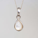 june birthstone pearl necklace - sterling silver necklace by australian jewellery brand indie and harper