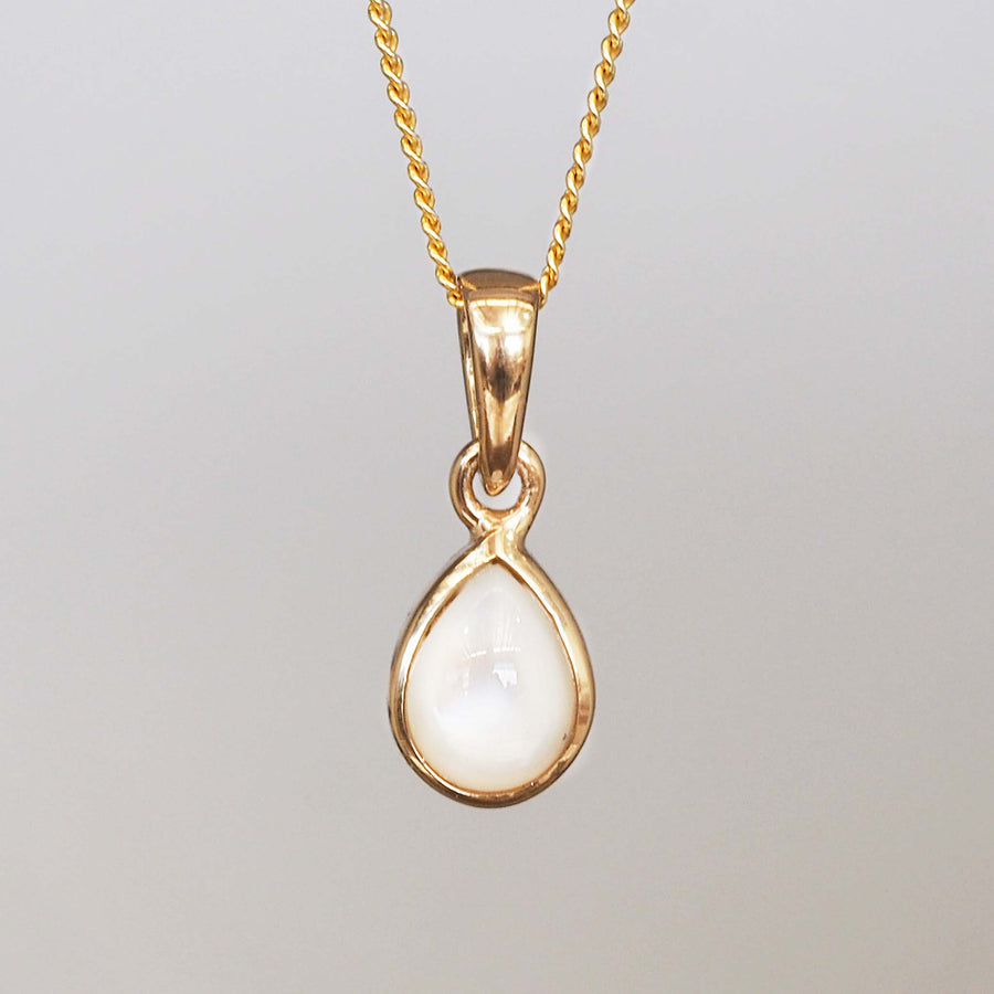 june birthstone pearl necklace - gold necklace by australian jewellery brand indie and harper