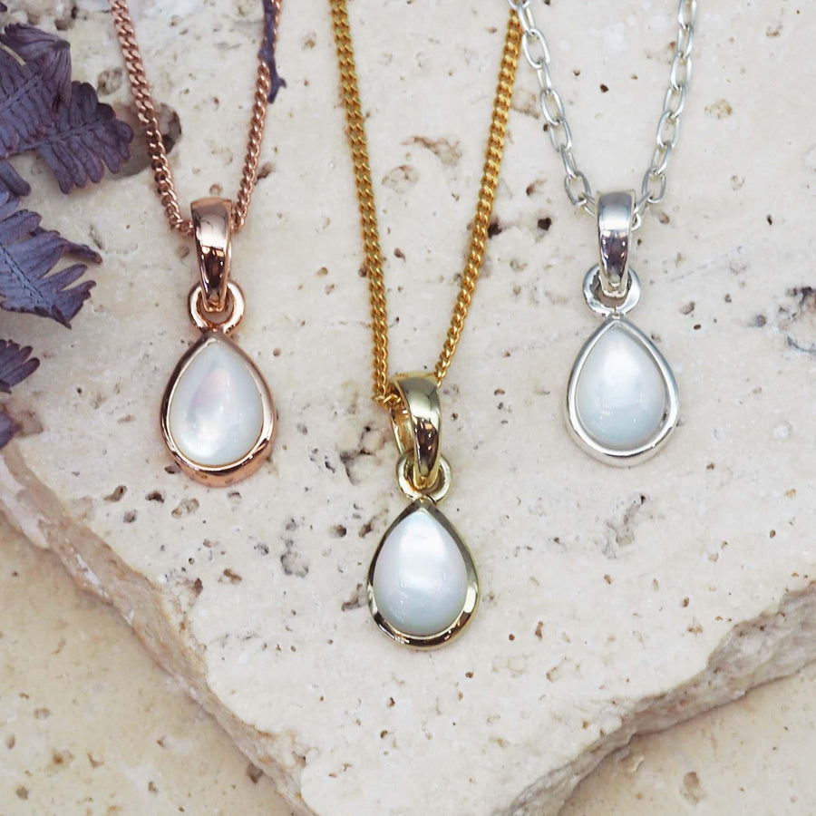 June Birthstone pearl necklaces - womens jewelry by australian jewellery brand indie and harper