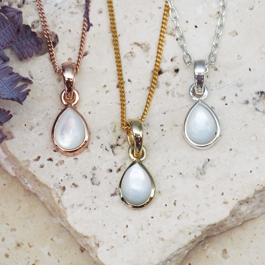 June Birthstone pearl necklaces - womens jewelry by australian jewellery brand indie and harper