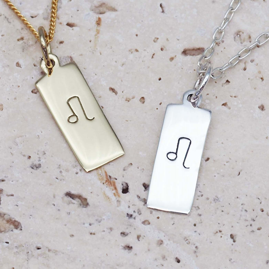 Leo Star Sign necklaces - zodiac jewellery by australian jewellery brand indie and harper